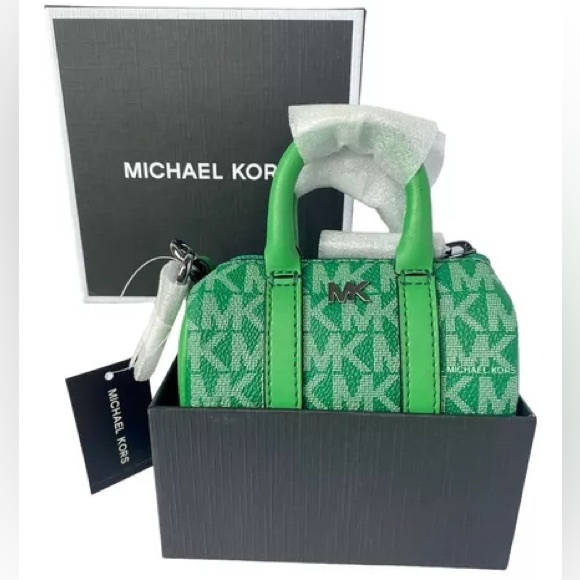 Michael Kors Handbags - BAG GAME - Michael Kors Green Mini Duffle Bag